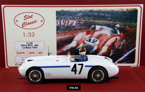 Cj-39 Osca Mt4 Decoración Especial En Blanco Dorsal 47 Le Mans 1953 irie.es