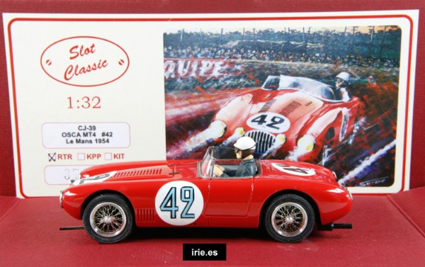 Cj-39 Osca Mt4 Dorsal Nº42  Le Mans 1954 irie.es